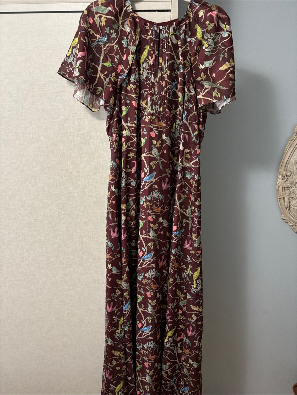 JCrew Point Sur bird menagerie size 8 maxi dress - Picture 4 of 7